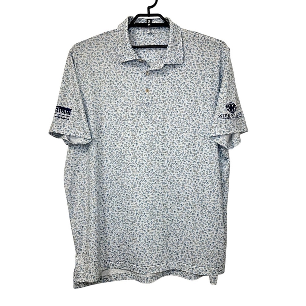 Peter Millar Summer Comfort Men Fat Tuesday Golf Polo XL Short Sleeve Mardi Gras